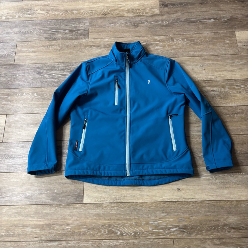 Little Donkey Andy Jacket Sz L Blue Softshell Power Dry Coat Gorpcore Outdoor